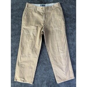 Peter Millar Chino Pants Mens 34 Beige Khaki Classic Fit Straight Leg Made Peru